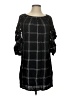 MSK 100% Rayon Plaid Black Casual Dress Size S - photo 1