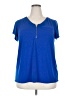 Roz & Ali Blue Short Sleeve Top Size 2X - photo 1