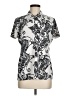 IZOD Paisley Silver Short Sleeve Blouse Size M - photo 1
