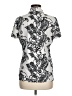IZOD Paisley Silver Short Sleeve Blouse Size M - photo 2