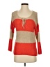 Ann Taylor LOFT Color Block Orange Pullover Sweater Size S - photo 1