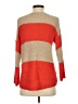 Ann Taylor LOFT Color Block Orange Pullover Sweater Size S - photo 2
