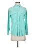 Equipment Teal Long Sleeve Button-Down Shirt Size S - photo 1