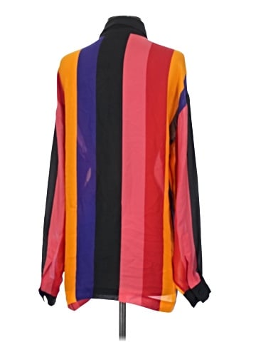 Linda Allard Ellen Tracy Long Sleeve Silk Top (view 2)