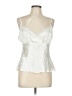 AB Studio 100% Polyester Silver Ivory Sleeveless Blouse Size L - photo 1