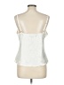 AB Studio 100% Polyester Silver Ivory Sleeveless Blouse Size L - photo 2