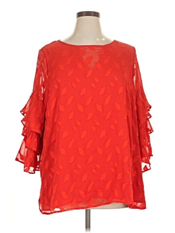 Fever 3/4 Sleeve Blouse (view 1)