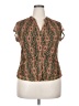 Les Serein Green Short Sleeve Blouse Size XXL - photo 1