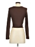 Shein Brown Long Sleeve T-Shirt Size 2 - photo 2