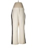 Ann Taylor LOFT Color Block Ivory Casual Pants Size 6 - photo 1