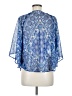 John Paul Richard 100% Polyester Blue 3/4 Sleeve Blouse Size M - photo 2