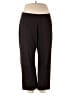 Eileen Fisher Solid Black Brown Active Pants Size M - photo 1