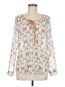 Daniel Rainn 100% Polyester Ivory Long Sleeve Blouse Size M - photo 1