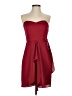 Express 100% Polyester Solid Burgundy Cocktail Dress Size 4 - photo 1