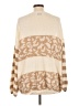 Pink Lily Animal Print Tan Pullover Sweater Size M - photo 2