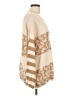 Pink Lily Animal Print Tan Pullover Sweater Size M - photo 4