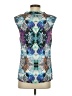 Leifsdottir 100% Silk Blue Sleeveless Silk Top Size 4 - photo 2