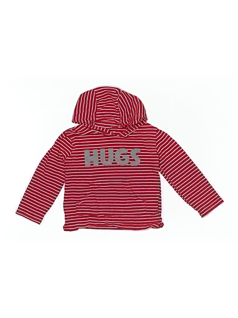 Pre-owned Carter's Kids' Pullover Hoodie In Red