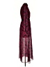 LDT 100% Polyester Paisley Burgundy Purple Cocktail Dress Size 4 - photo 4