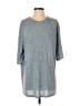 Ekouaer Tweed Silver 3/4 Sleeve T-Shirt Size M - photo 1