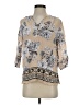 Susan Bristol 100% Rayon Tan 3/4 Sleeve Blouse Size S - photo 1