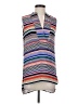 The Limited 100% Polyester Stripes Blue Sleeveless Blouse Size XS - photo 1