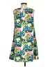 Hello Miss 100% Polyester Print Green Casual Dress Size S - photo 2