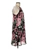 MTS 100% Polyester Floral Black Burgundy Casual Dress Size M - photo 4