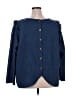 Shein Curve 100% Polyester Blue Long Sleeve Blouse Size 4X - photo 2