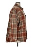 Umgee 100% Polyester Plaid Brown Long Sleeve Blouse Size XL - photo 4