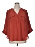 Torrid Red 3/4 Sleeve Blouse Size 1X Plus (1) - photo 1