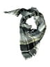 Unbranded Plaid Green Black Scarf One size - photo 1