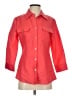 Appraisal Red 3/4 Sleeve Button-Down Shirt Size S - photo 1