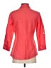 Appraisal Red 3/4 Sleeve Button-Down Shirt Size S - photo 2