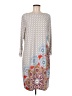 Chico's Print Gray Casual Dress Size Med (1) - photo 1