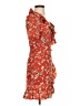 Topshop 100% Polyester Orange Casual Dress Size 2 - photo 4