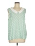 Unbranded 100% Polyester Green Sleeveless Blouse Size M (estimated) - photo 1