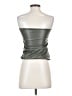 Helmut Lang 100% Polyester Silver Green Tube Top Size S - photo 2