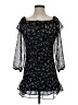 Hey Babe 100% Polyester Stars Black Cocktail Dress Size S - photo 1