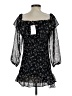 Hey Babe 100% Polyester Stars Black Cocktail Dress Size S - photo 2