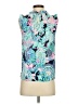 Lilly Pulitzer 100% Polyester Blue Sleeveless Blouse Size XXS - photo 2
