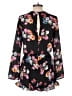 Sportsgirl 100% Polyester Floral Black Romper Size 10 - photo 2