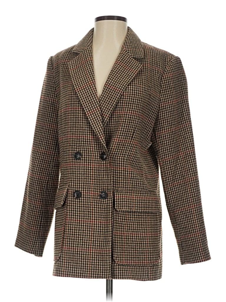 Pre-owned Dynamite Blazer Jacket In Brown