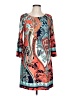 Rouge Paisley Teal Orange Casual Dress Size L - photo 1