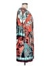 Rouge Paisley Teal Orange Casual Dress Size L - photo 4