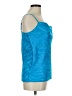 River Island Blue Sleeveless Blouse Size 8 - photo 4