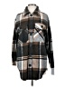 Goodnight Macaroon Plaid Brown Long Sleeve Button-Down Shirt Size S - photo 1