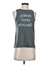 Nike 100% Polyester Gray Sleeveless T-Shirt Size S - photo 1