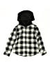 DKNY 100% Cotton Checkered-gingham Black Jacket Size 6 - photo 1