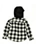 DKNY 100% Cotton Checkered-gingham Black Jacket Size 6 - photo 2